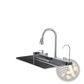 Whale Waterfall Kitchen Sink with Pull-out Faucet