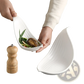 White Leaf Ceramic Plate Irregular Serving Dish