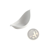 White Leaf Ceramic Plate Irregular Serving Dish