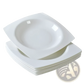 White Square Ceramic Salad Plate Set of 6
