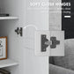 Modern Tall White Kitchen Pantry Cabinet with Adjustable Shelves