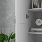 Modern Tall White Kitchen Pantry Cabinet with Adjustable Shelves