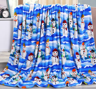 Christmas Blanket Cozy Festive Holiday Throw Blanket 50" x 60"