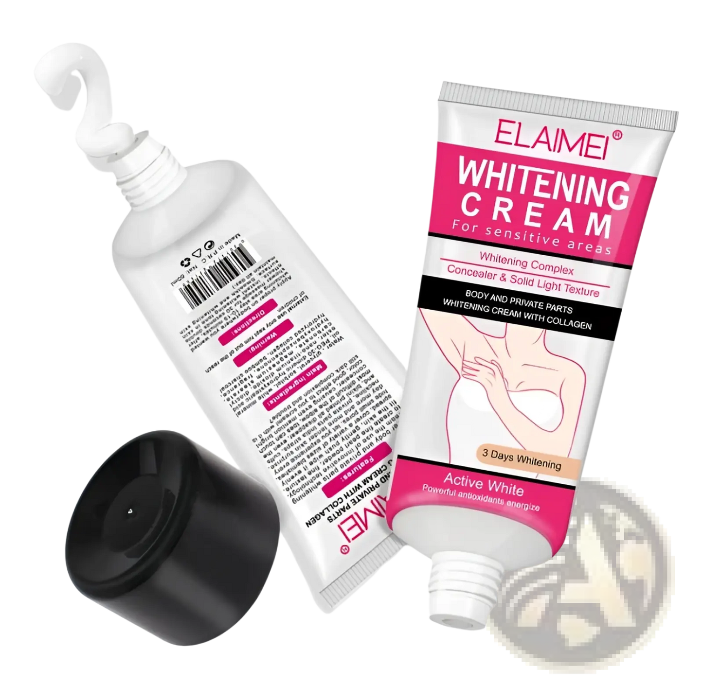 Whitening Cream for Sensitive Areas with Collagen