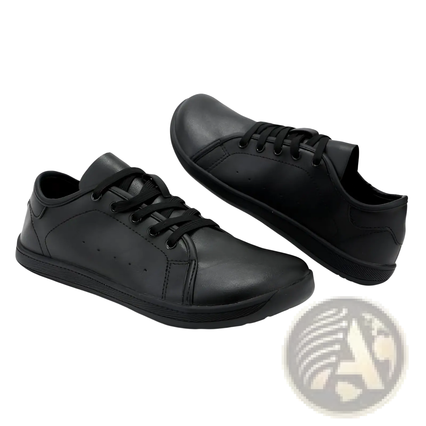 Wide Toe Leather Shoes Minimalist Non Slip Sneakers