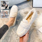 Plush Faux Shearling Winter Loafers with Chunky Sole