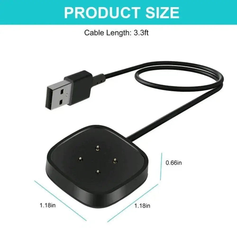 Fitbit Sense and Versa 3 4 Magnetic Usb Fast Charging Dock