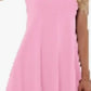 Women's Sleeveless Rayon Swing T-shirt Dress