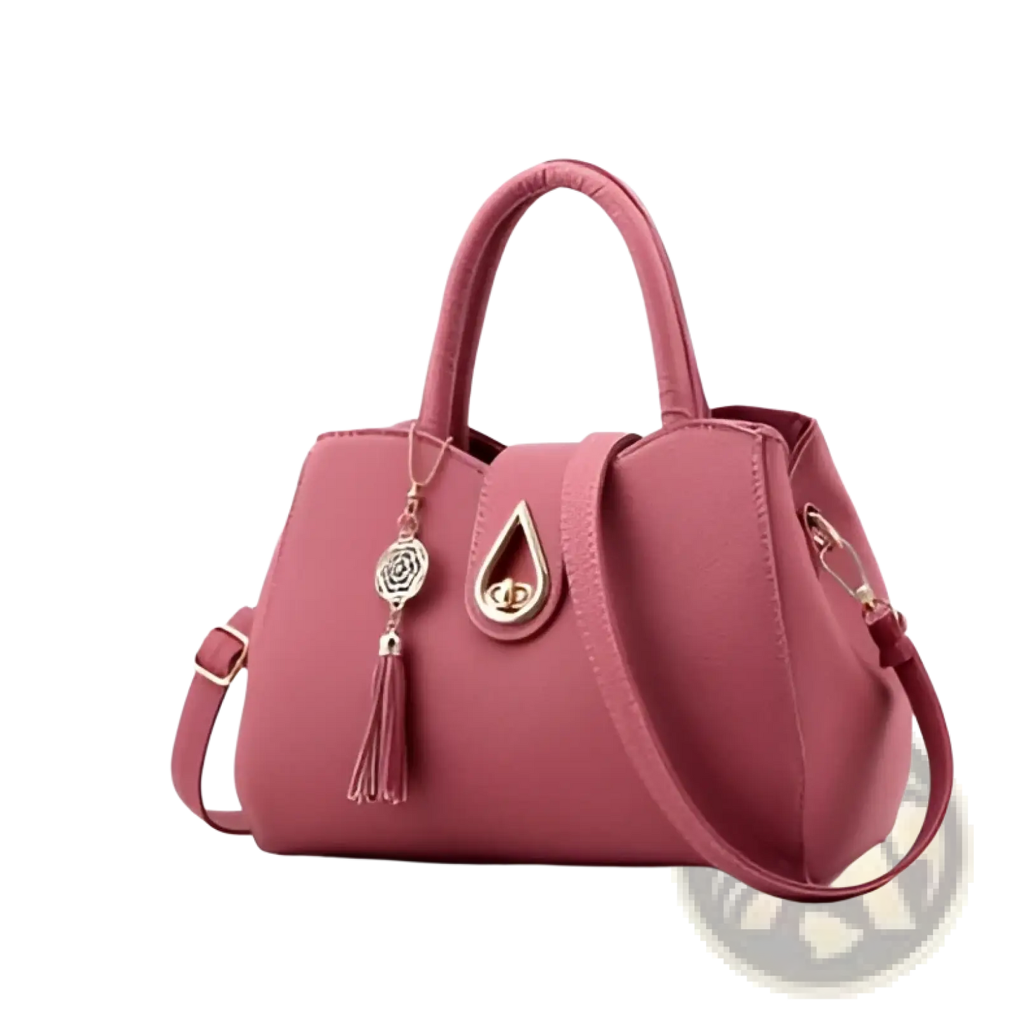 Women Leather Tassel Handbag Large Shoulder Tote Bag