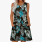 Women's Loose Geometric and Tropical Summer Beach Dress