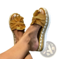 Women Platform Bow Espadrille Slide Sandals