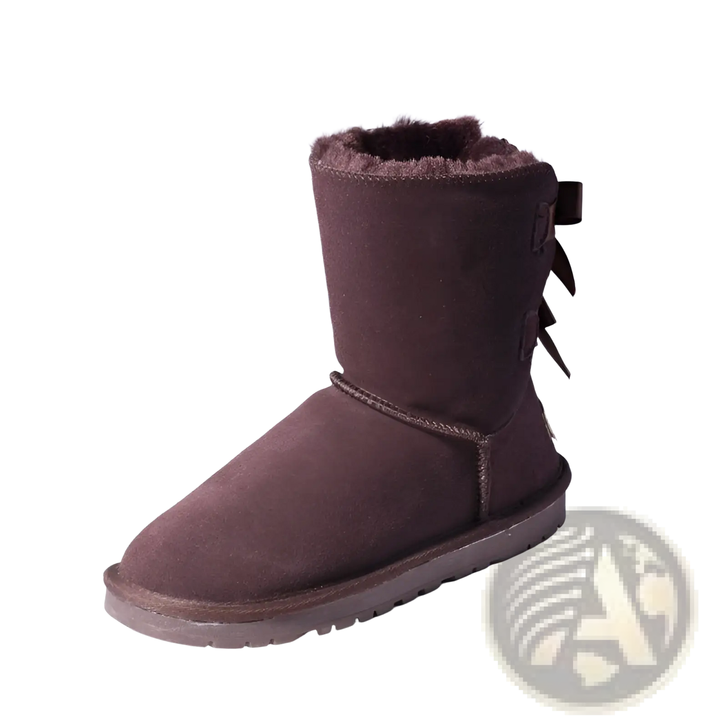 Women Snow Boots Warm Suede Fur Bow Winter Ankle Boots