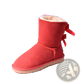 Women Snow Boots Warm Suede Fur Bow Winter Ankle Boots