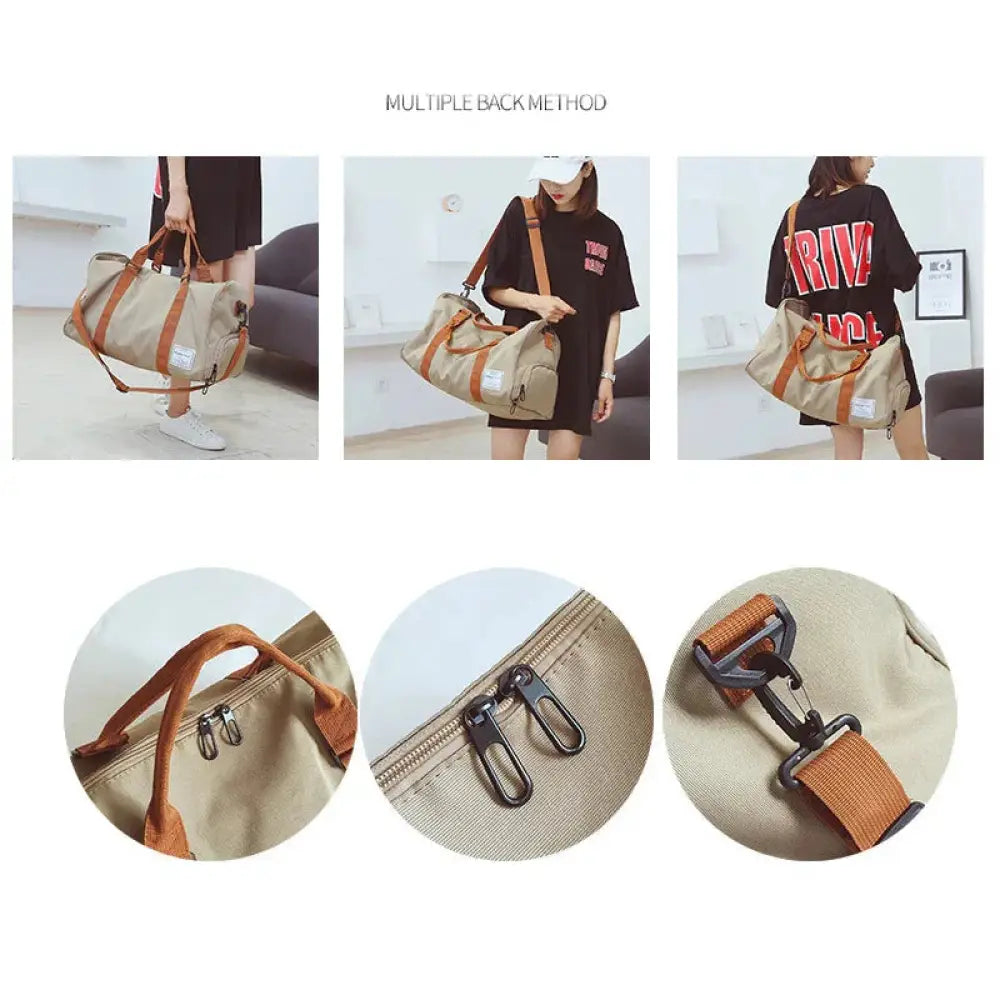 Women's Canvas Gym and Weekend Travel Duffel Bag
