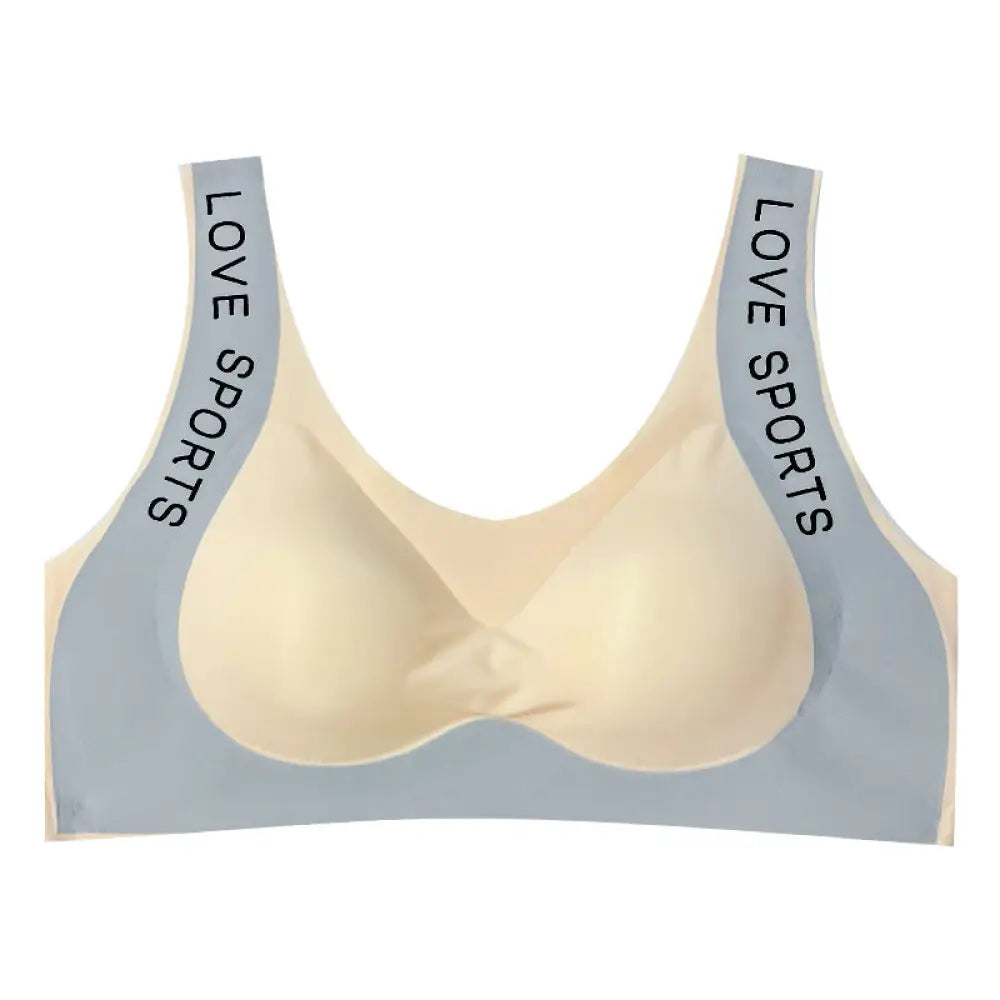 Seamless Love Sports Wide Strap Push Up Bra