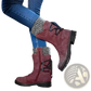 Women Winter Snow Boots Suede Mid Calf Martin Shoes