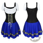 Women's Bavarian Corset Style Halloween Dirndl Dress