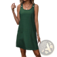 Women's Casual Sleeveless Denim Style Button Mini Dress