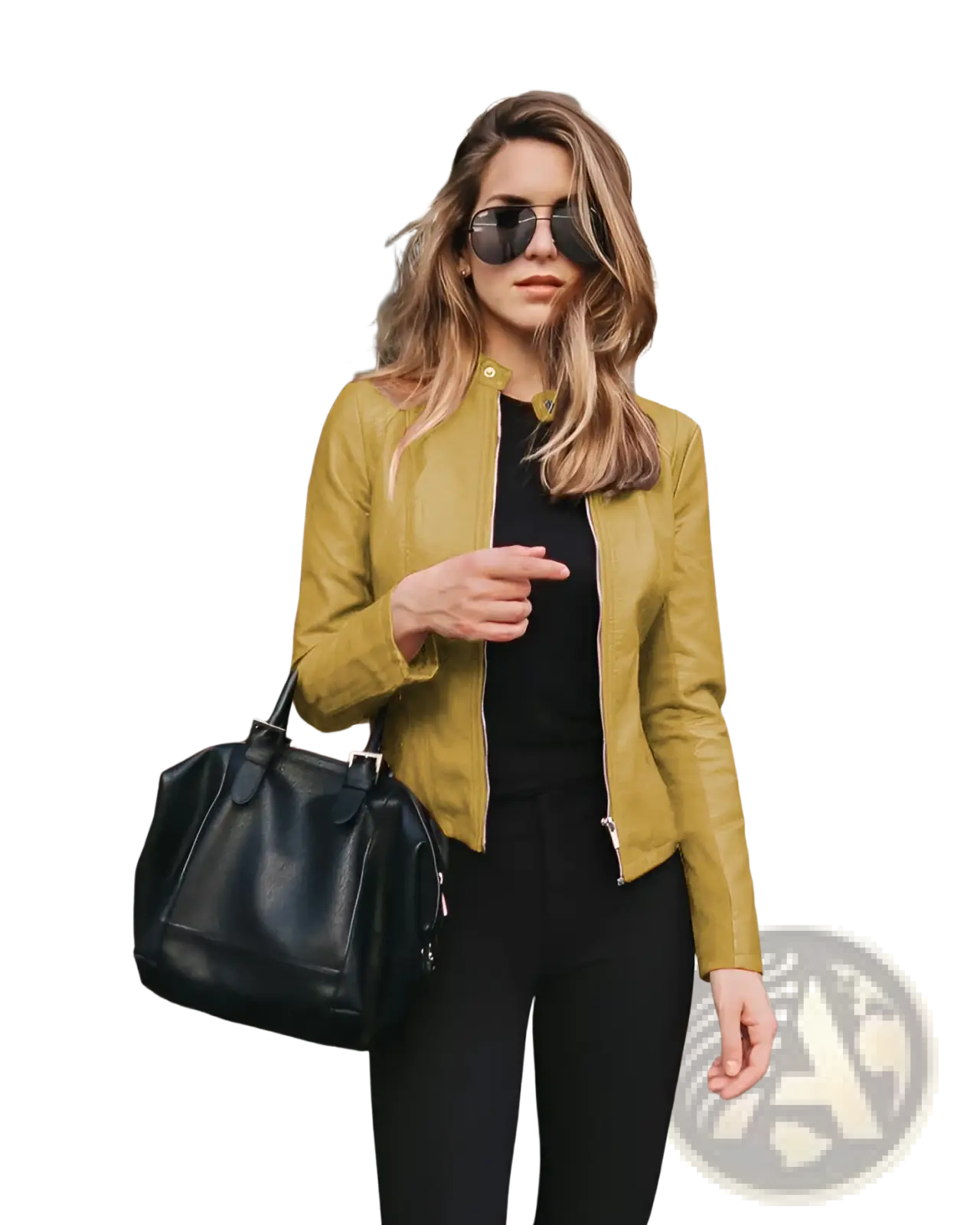 Women's Faux Leather Bomber Jacket Urban Casual Coat