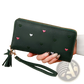 Women's Heart Pattern Leather Large Capacity Wallet