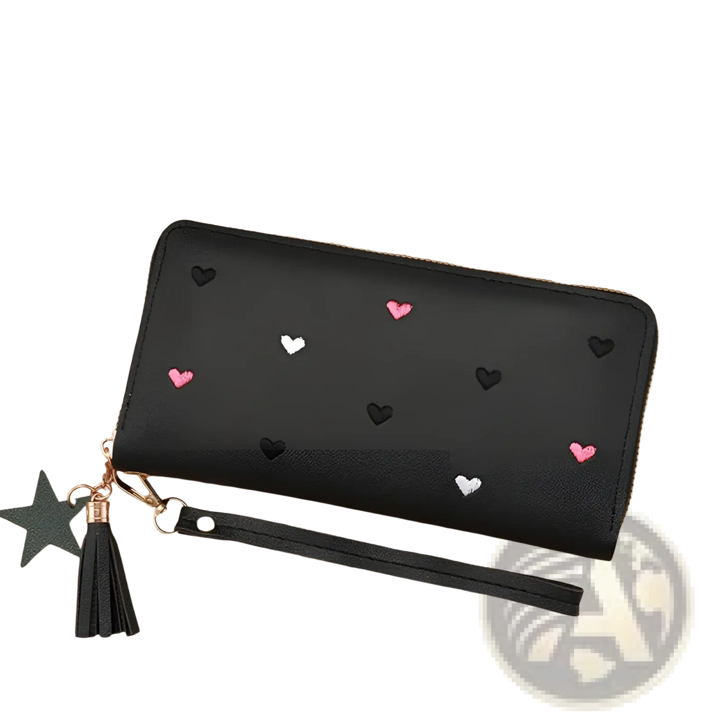 Women's Heart Pattern Leather Large Capacity Wallet