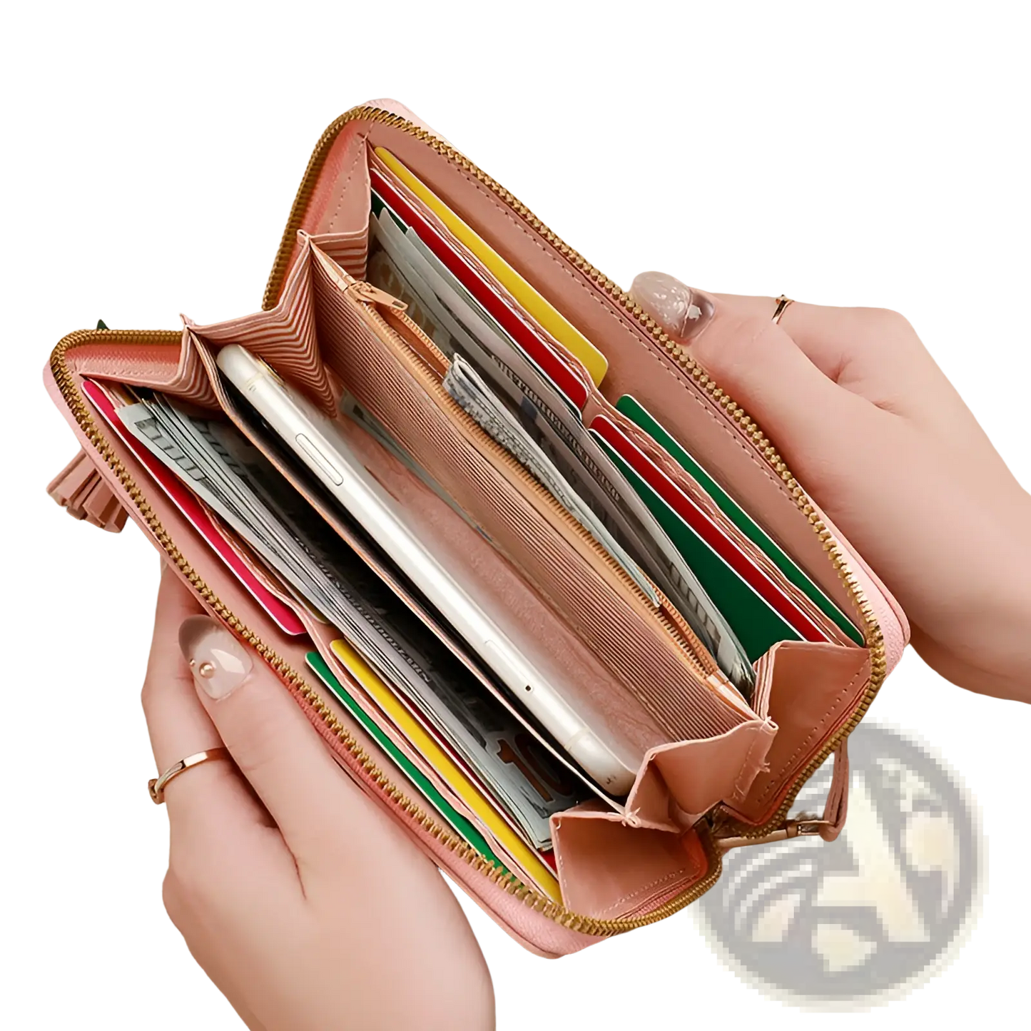 Women's Heart Pattern Leather Large Capacity Wallet