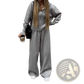 Women's Knit Zip Up Cardigan and Wide Leg Pant Set