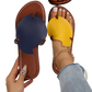 Women's Leaf Design Casual Flat Flip Flop Sandals
