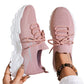 Women's Lightweight Breathable Mesh Lace Up Sports Shoes