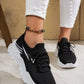 Women's Lightweight Breathable Mesh Lace Up Sports Shoes