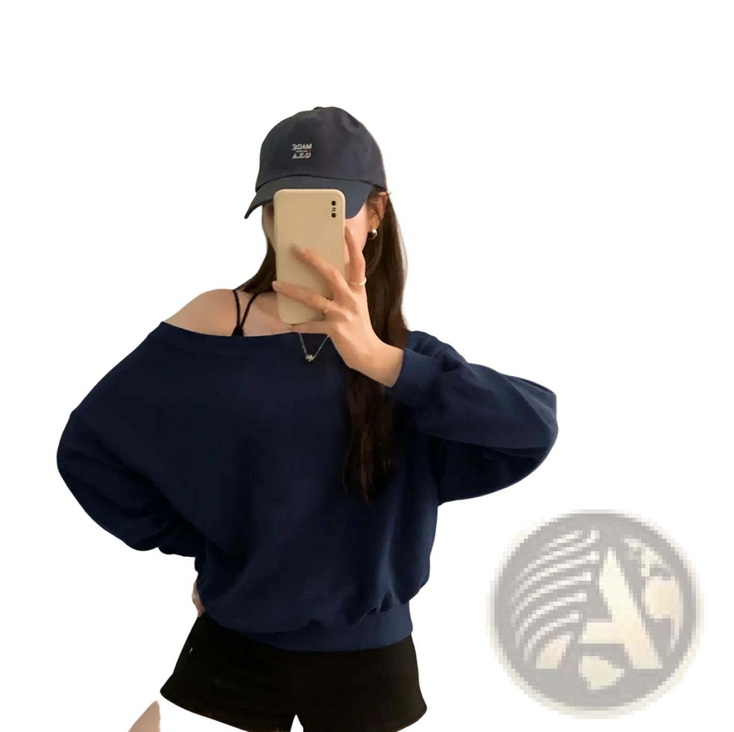 Women's Loose off Shoulder Ribbed Knit Sweater