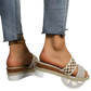 Women's Mesh Espadrille Platform Wedge Sandals
