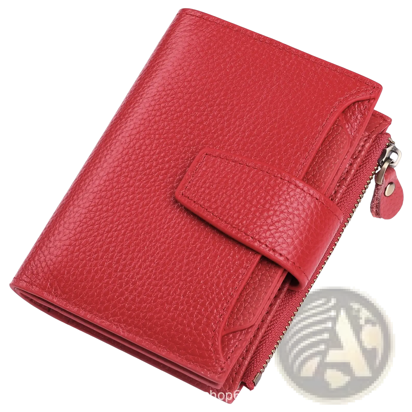 Women's Milled Cowhide Leather Short Wallet