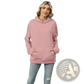 Women's Oversized Heather Fleece Pocket Hoodie