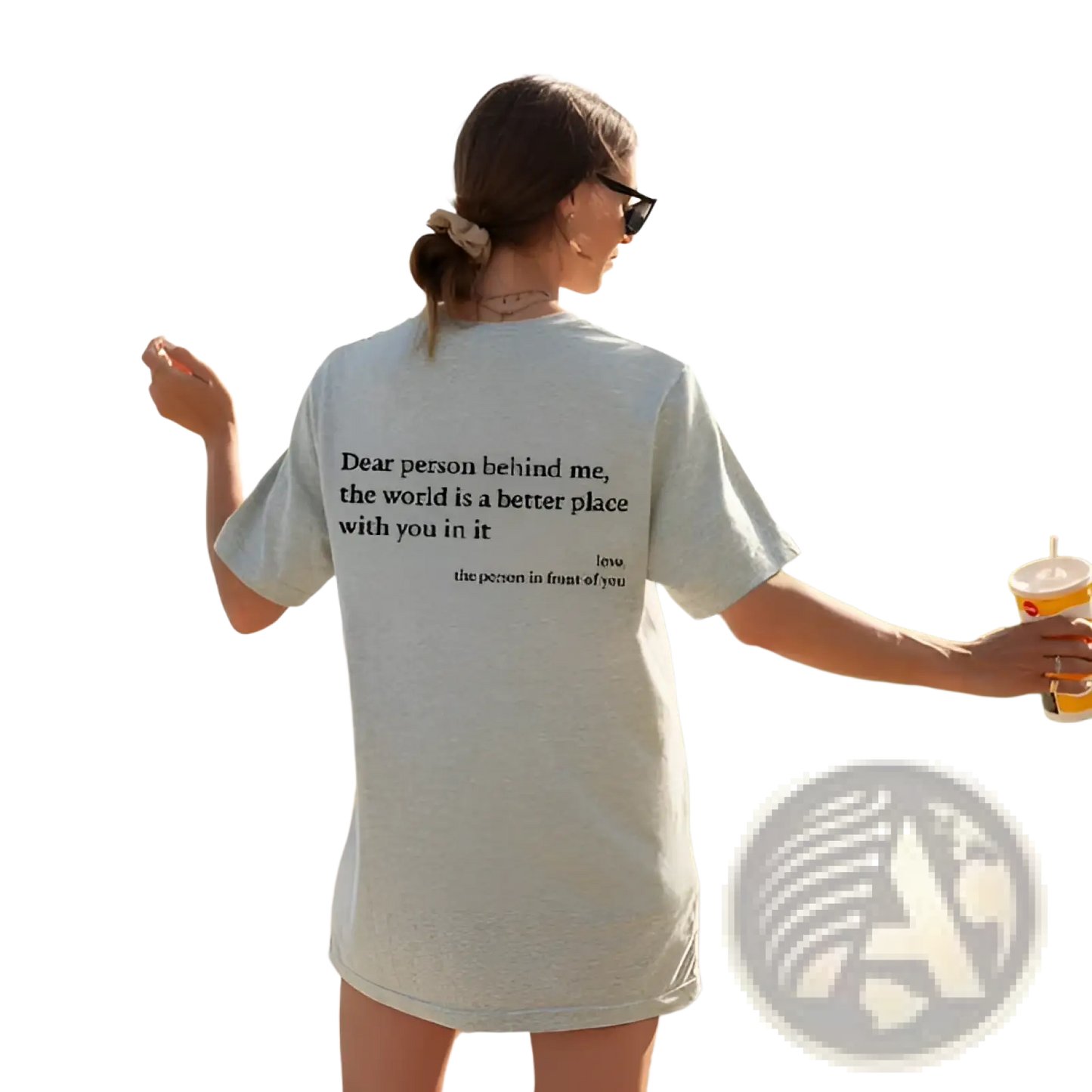 Women's Oversized Slogan Print Graphic T-shirt