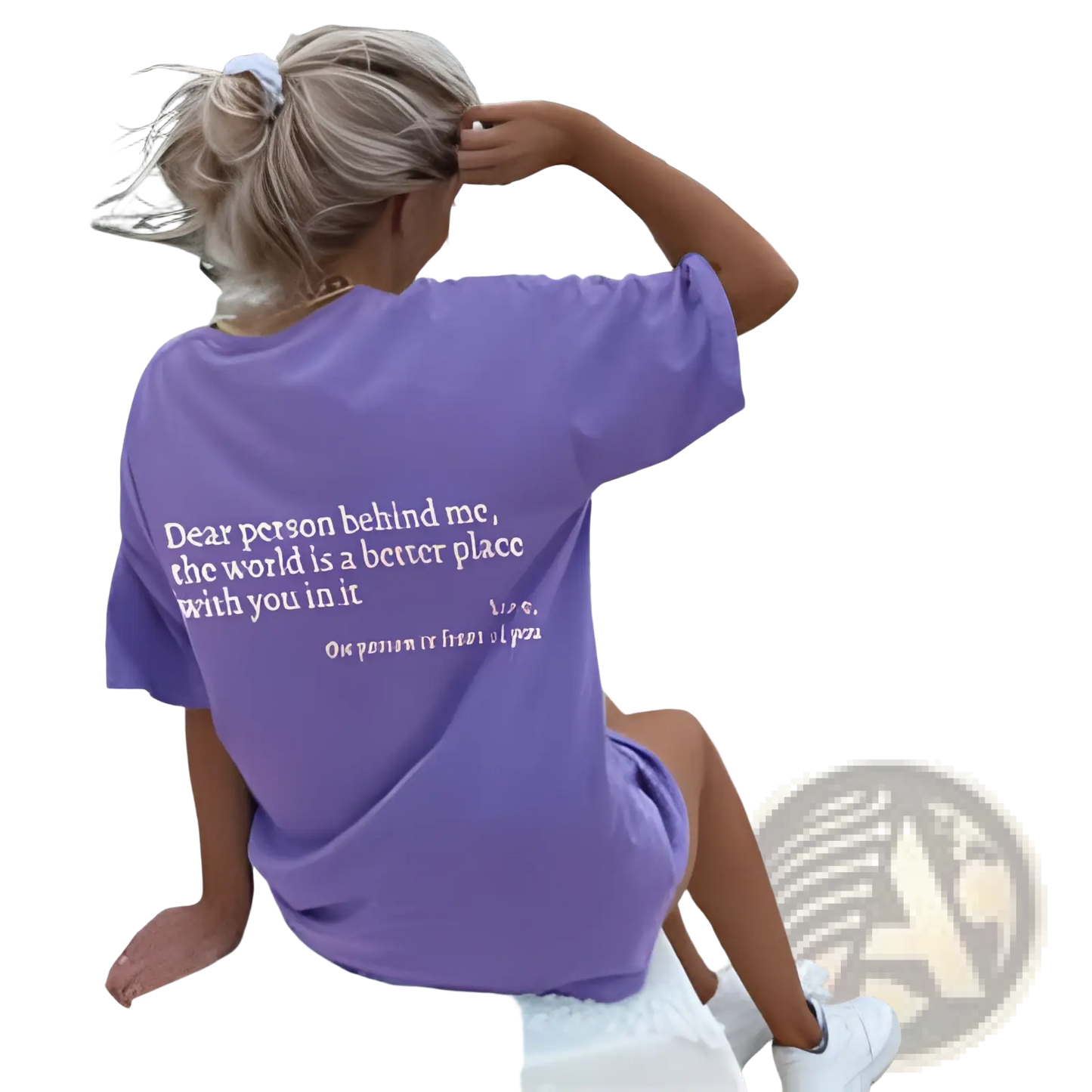 Women's Oversized Slogan Print Graphic T-shirt