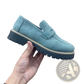 Women's Platform Suede Loafers Casual Leather Shoes