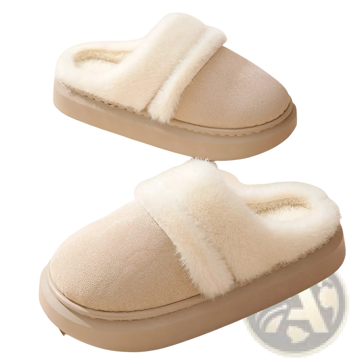 Women's Plush Suede Thick Sole Winter House Slippers