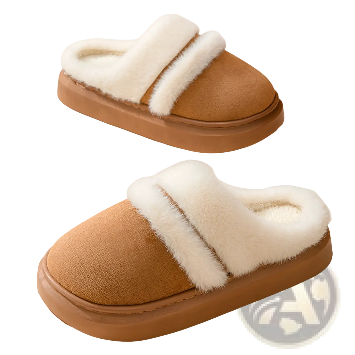 Women's Plush Suede Thick Sole Winter House Slippers