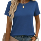 Women's Relaxed Fit Korean Minimalist Cotton T-shirt