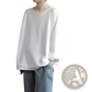 Women's Relaxed Oversized Cotton Blend Pullover Sweatshirt