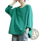 Women's Relaxed Oversized Cotton Blend Pullover Sweatshirt
