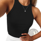 Women's Ribbed Sleeveless Slim Fit Crop Top