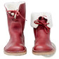 Women's Shearling Lined Leather Martin Boots