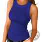 Women's Slim Fit Ribbed Sleeveless Tank Top