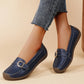 Women's Soft Flat Loafers with Comfortable Beef Tendon Sole