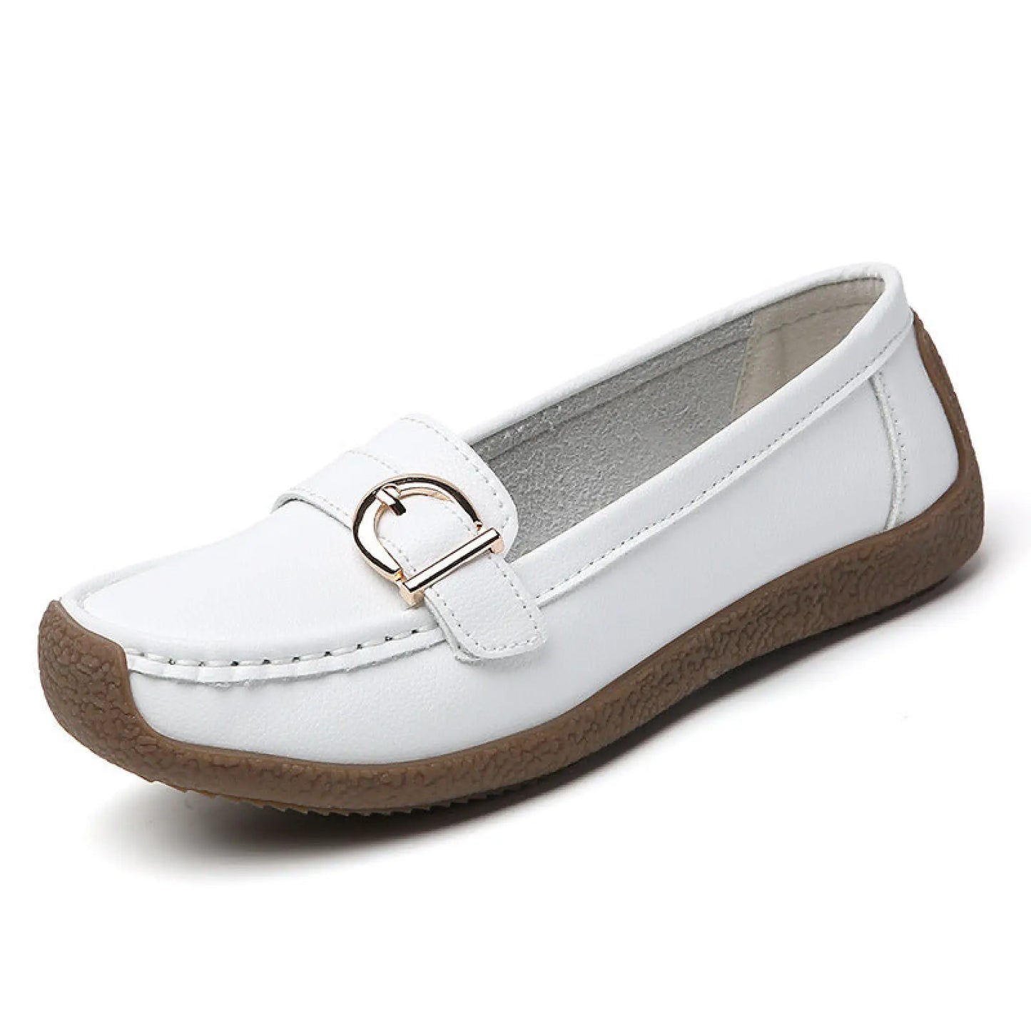 Women's Soft Flat Loafers with Comfortable Beef Tendon Sole