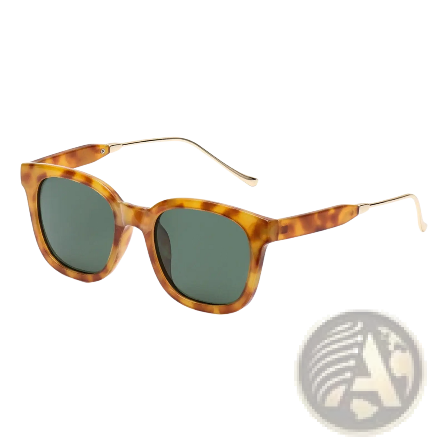 Women's Square Polarized Tortoiseshell Fashion Sunglasses