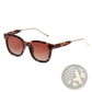 Women's Square Polarized Tortoiseshell Fashion Sunglasses