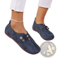 Women's Square Toe Lace-up Leather and Suede Loafers